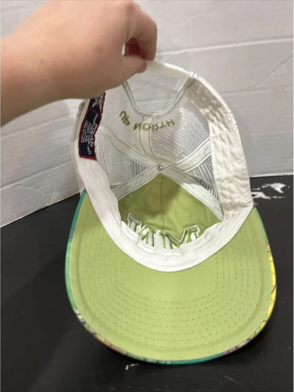 Minnesota MN Malloy America Yellow Green Plaid Mesh SnapBack Baseball Cap